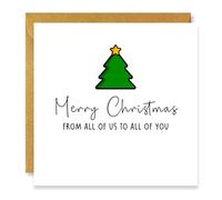 Christmas Card from All of Us To All of You, For Family and Friends, Merry Christmas, Season's Greetings, For Clients