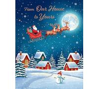 Christmas Card, From Our Home To Yours - 8 x 6 inches - Piccadilly Greetings