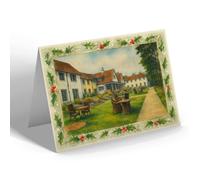 CHRISTMAS CARD - From the Terrace, Knoll House, Studland - Vintage Art Style