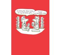 Christmas Card, Funny Humour Text 2 guys - 7 x 5 inches - Piccadilly Greetings