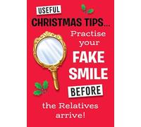Christmas Card, Funny Humour Text Fake Smile - 7 x 5 inches - Piccadilly Greetings