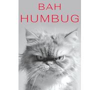 Christmas Card, Funny Humour Text Humbug - 7 x 5 inches - Piccadilly Greetings