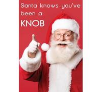 Christmas Card, Funny Humour Text Knob - 7 x 5 inches - Piccadilly Greetings