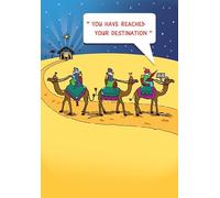 Christmas Card, Funny Humour Text Sat nav - 7 x 5 inches - Piccadilly Greetings