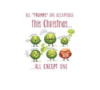 Christmas Card, Funny Humour Text Trump - 7 x 5 inches - Piccadilly Greetings
