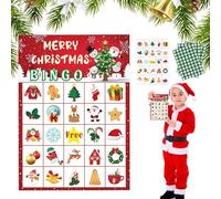 Christmas Card Game, Christmas Card Game, Interactive Paper Card Game 24 Players for Christmas | Entertainment Card Game for and Adults, Group Activity for Classroom, Meeting