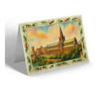 CHRISTMAS CARD - Glasgow. Cathedral - Vintage Art Style