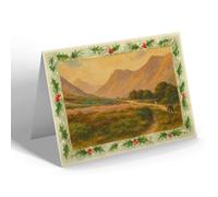 CHRISTMAS CARD - Glen Sannox, Isle of Arran (b) - Vintage Art Style