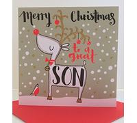 Christmas card - Great son by rachel ellen designs festive snowmen