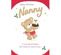 Christmas Card, Happy Christmas Nanny - 9 x 6 inches - Piccadilly Greetings