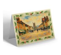 CHRISTMAS CARD - Hart Street, Henley-on-Thames - Vintage Art Style