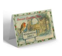 CHRISTMAS CARD - Haughmond Abbey - Outside Abbot's Lodging - Vintage Design