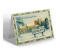 CHRISTMAS CARD - Henbury - St. Mary's Church - Vintage Design