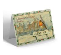 CHRISTMAS CARD - Herne Hill - Half Moon Hotel - Vintage Design