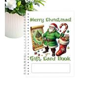 Christmas Card Holder Book - Spiral-bound Seasonal Envelopes Scrapbook,Greeting Cards Keeper - for Wedding Travel Birthday College Festival Party Gathering School