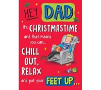 Christmas Card, Humour Text Armchair Dad - 9 x 6 inches - Regal Publishing