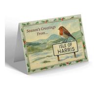 CHRISTMAS CARD - Isle Of Harris - Leverburgh - Vintage Design