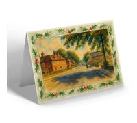 CHRISTMAS CARD - Jane Austen's House, Chawton - Vintage Art Style