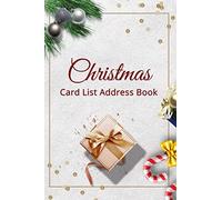 Christmas Card List Address Book: Notebook Organizer with Alphabetical Tabs for Tracker & Records Xmas Cards Sent and Received, Undated 10 Year, Gift for Friend