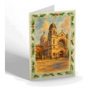 CHRISTMAS CARD - London. Highgate. St Joseph's Church - Vintage Art Style
