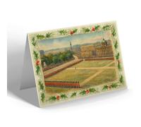 CHRISTMAS CARD - London, Trooping the Colour, Parade Ground - Vintage Art Style