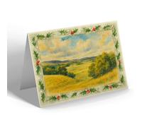 CHRISTMAS CARD - Looking West from St Bridget, Tomintoul - Vintage Art Style