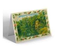 CHRISTMAS CARD - Lover's Leap, Llandrindod Wells - Vintage Art Style