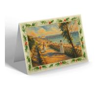 CHRISTMAS CARD - Madeira Walk, Westcliff, Clacton-on-Sea - Vintage Art Style