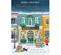 Christmas Card, Merry Christmas Auntie & Uncle- 9 x 6 inches - Regal Publishing