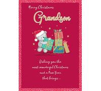 Christmas Card, Merry Christmas Grandson - 9 x 6 inches - Regal Publishing