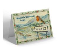 CHRISTMAS CARD - Moffat - St. Mary's Loch - Vintage Design