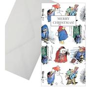 Christmas Card Money Wallet - Made in the UK - Eco-Friendly (Festive Paddington 2770)
