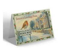 CHRISTMAS CARD - Morfa Nevin - Shore Road - Vintage Design