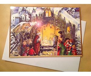 Christmas Card Nativity 99557 Richard Sellmer Christmas Card 12 x 17 cm with Envelope