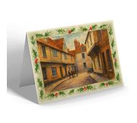 CHRISTMAS CARD - Old Lynn, Kings Lynn - Vintage Art Style