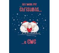 Christmas Card, Open Love Ewe - 8 x 6 inches - Piccadilly Greetings