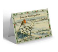 CHRISTMAS CARD - Orton - Inchberry from Post Ofice - Vintage Design