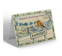 CHRISTMAS CARD - Ramsgate - Madeira Walk - Vintage Design