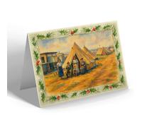 CHRISTMAS CARD - Sea View Holiday Camp, Hunstanton (c) - Vintage Art Style