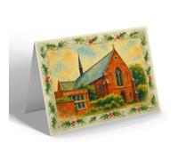 CHRISTMAS CARD - St Joseph's Catholic Church, Roehampton - Vintage Art Style