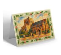 CHRISTMAS CARD - St Mary Magdalen, Bexhill-on-Sea - Vintage Art Style