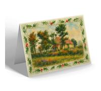 CHRISTMAS CARD - St Peter's Church, Terwick - Vintage Art Style