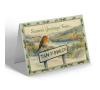 CHRISTMAS CARD - Tan-Y-Bwlch - Mary's Lake - Vintage Design