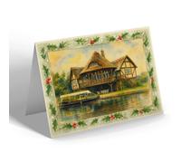 CHRISTMAS CARD - The Bungalow, Wroxham - Vintage Art Style
