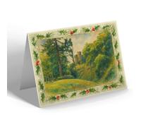 CHRISTMAS CARD - The Castle Moat, Exeter - Vintage Art Style