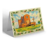 CHRISTMAS CARD - The Cathedral, Guildford - Vintage Art Style