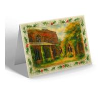 CHRISTMAS CARD - The Cloisters, Chester Cathedral - Vintage Art Style