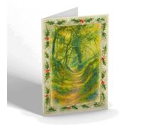 CHRISTMAS CARD - The Dells, Eccleshall - Vintage Art Style