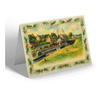 CHRISTMAS CARD - The Gondolier, Fort Augustus - Vintage Art Style