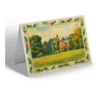 CHRISTMAS CARD - The Hermitage, Whittingham - Vintage Art Style
